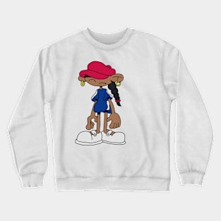 90’s Cartoon Melanin Girl Crewneck Sweatshirt